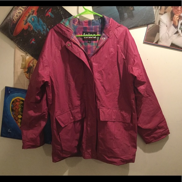 flannel lined rain slicker